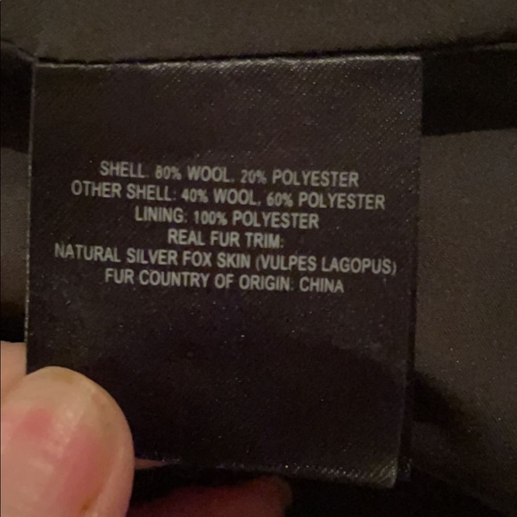 Elie Tahari Women's Sasha Wool Wrap Coat with Real Fur Collar like new Xlarge - Picture 16 of 16